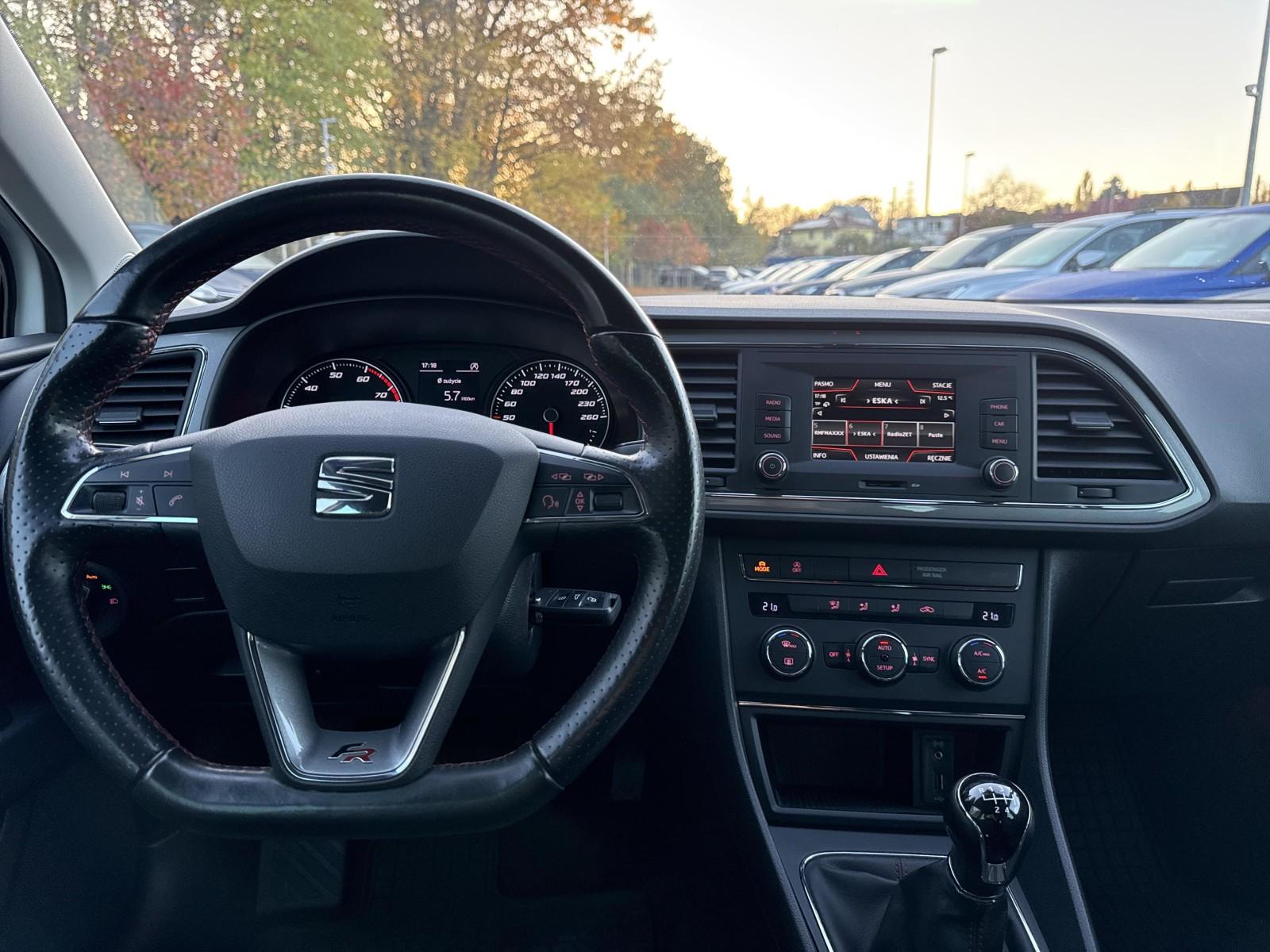 Seat Leon FR | 1.4 TSI 122KM | Czujniki | Climatronic 2-str | Salon PL 14
