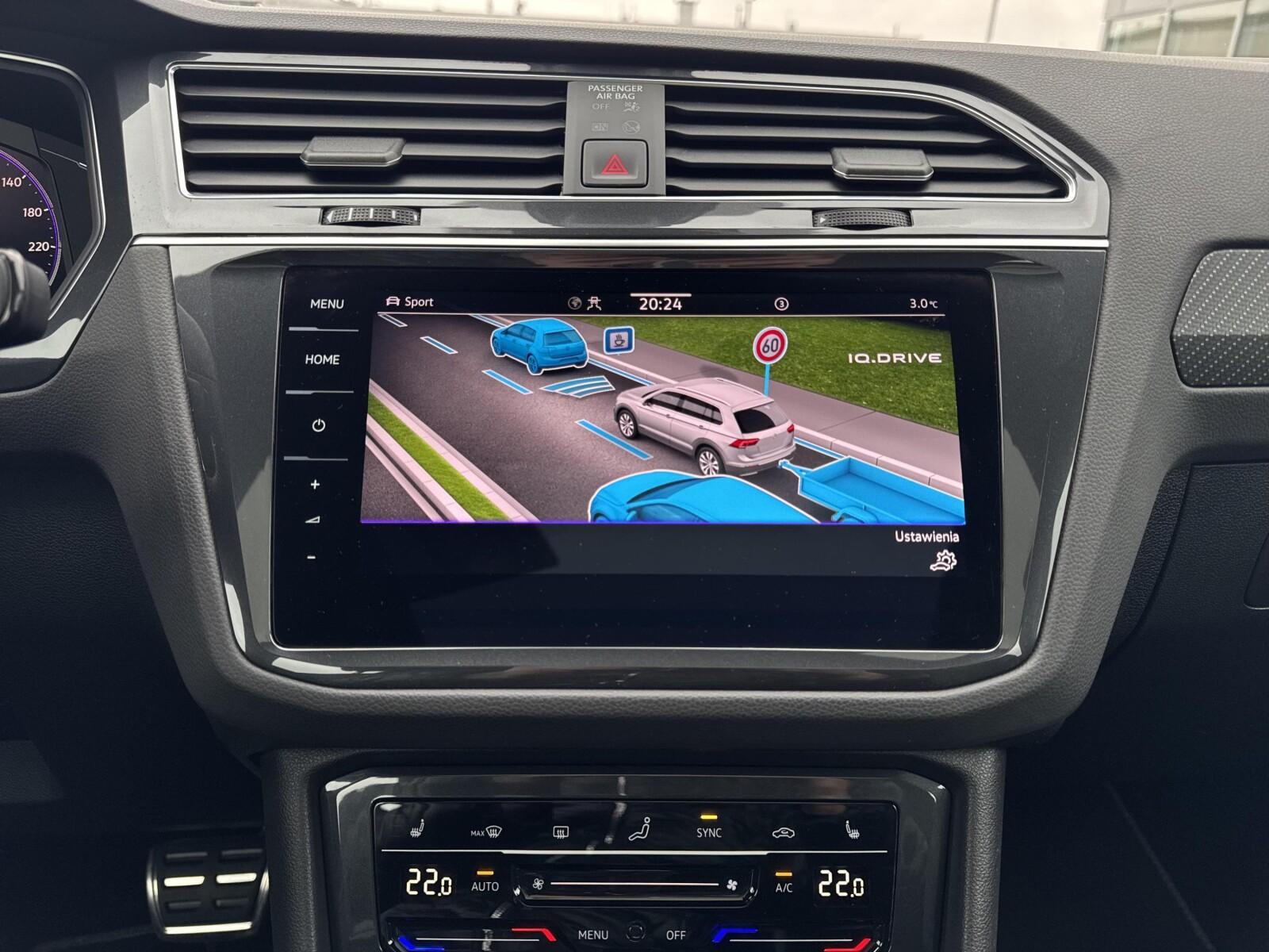 Volkswagen Tiguan R-line, 4x4, Kamera 360, hak, Matrix, Asystenci 26