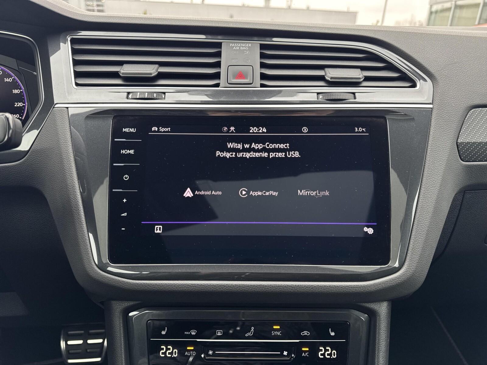 Volkswagen Tiguan R-line, 4x4, Kamera 360, hak, Matrix, Asystenci 24