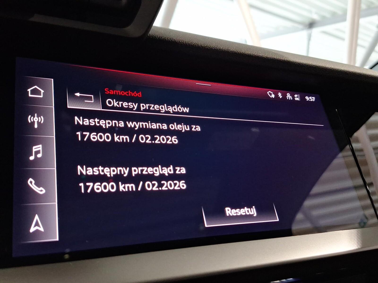 FV23% Dach szklany Kamera Fotel sportowy Audi smartphone interface 25