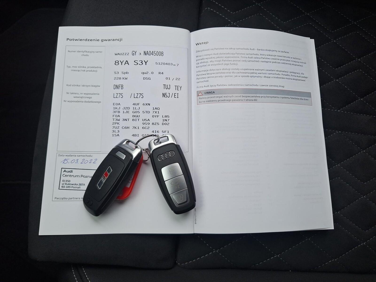 2.0TFSI 310KM Quattro Stronic Ambiente/Carbon/Panorama 1wł.! PL VAT23% 32