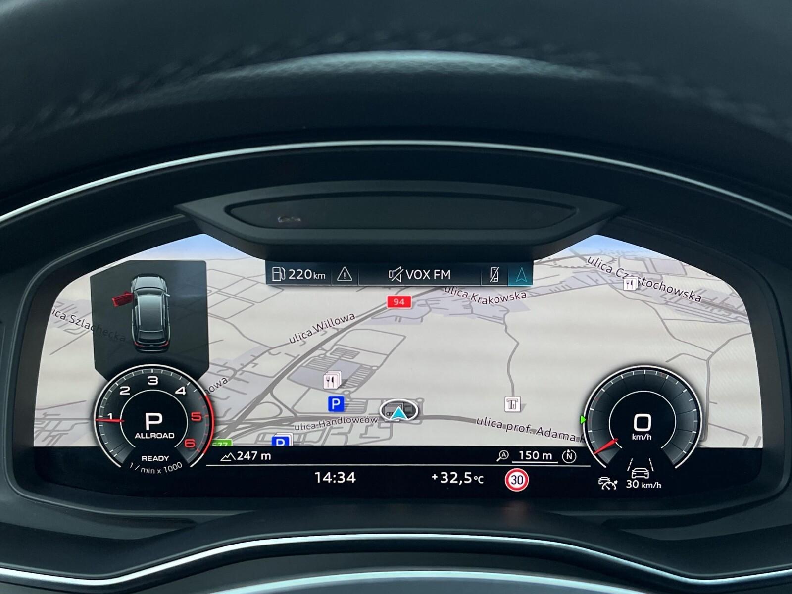 Cyfrowe zegary Panorama Nawigacja LED Matrix Android Auto Kamera cofania 19