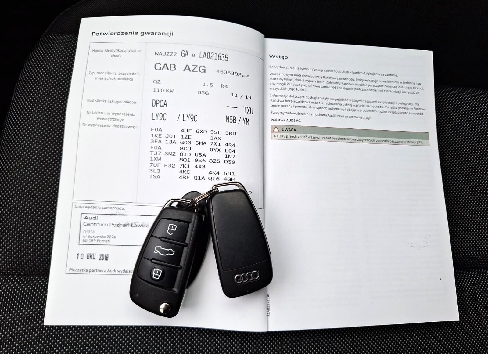 35TFSI Stronic 150KM Klimatyzacja/AutoHold/CzujnikiParkowania FV23% 23