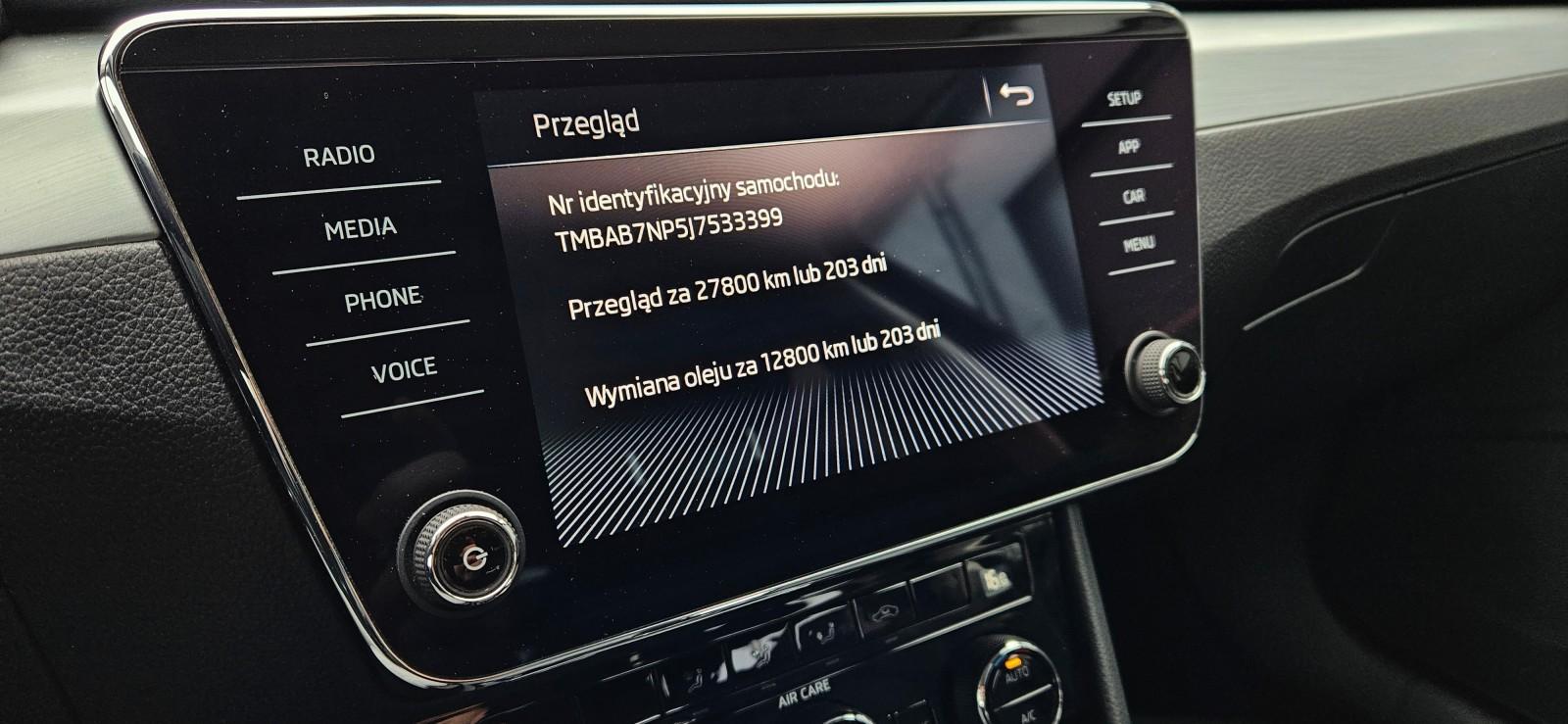 Superb Ambition 1.4TSI 150KM DSG Salon Polska Bezwypadkowy 16